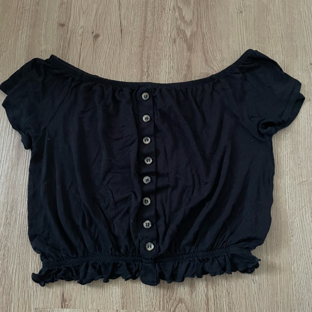 Off the shoulder crop top